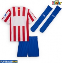 Atletico Madrid Heimtrikotsatz Kinder 2025-26 Kurzarm (+ Kurze Hosen)